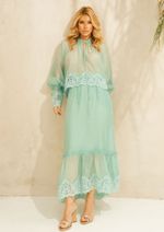 Saia Renda Valentina Verde