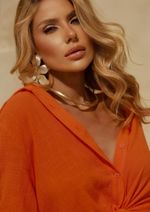 Camisa Cotton Alessandra Laranja