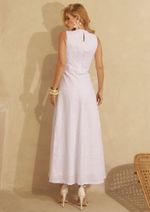 Vestido 100% Linho Júlia Off White