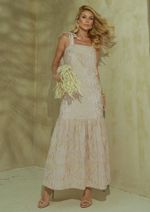 Vestido Bordado Marina Off White