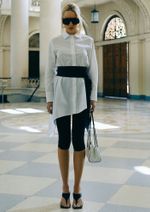 Camisa Tricoline Carine Branca