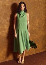 Vestido Assimétrico Michelle Verde