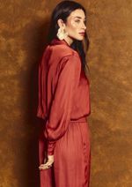 Blusa Echarpe Renata Terracota