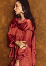 Blusa Echarpe Renata Terracota