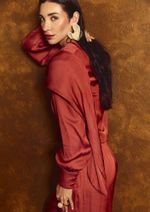 Blusa Echarpe Renata Terracota