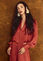 Blusa Echarpe Renata Terracota