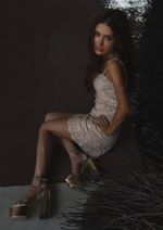 Vestido Guipir Cynthia Areia