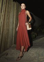 Vestido Assimétrico Michelle Terracota