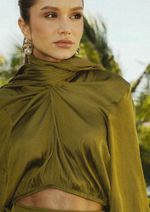 Blusa Echarpe Renata Verde