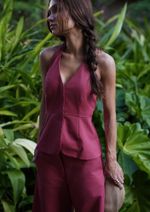 Blusa Frente Única Carina Terracota