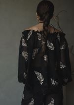 Bata Bordada Anelisa Preto