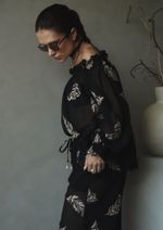 Bata Bordada Anelisa Preto