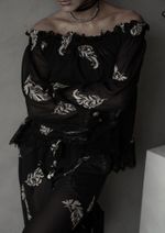 Bata Bordada Anelisa Preto