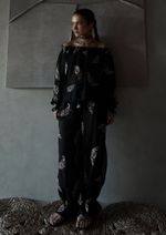 Calça Bordada Anelisa Preto