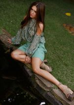 Blusa Bordada Luiza Verde