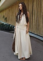 Vestido Faixa  Andrea Areia