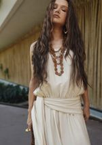 Vestido Faixa  Andrea Areia