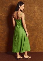 Vestido 100% Linho Alice Verde