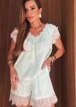 Shorts Renda Alessandra Azul