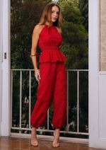 Calça Alladin Eliza Vermelho