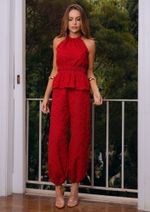 Calça Alladin Eliza Vermelho