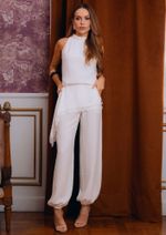 Calça Renda Lina Off White