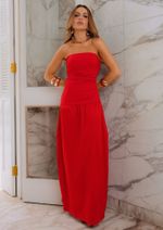 Vestido Midi Lia Vermelho