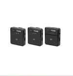 Microfone Lapela S/Fio Wireless Yookie YM07 USB-C Para IPH Preto