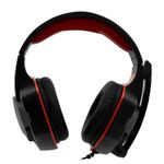 Fone de Ouvido Headset AE-362U Preto e Vermelho C/Fio Sate
