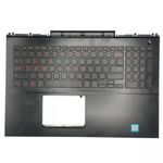 Carcaça Base Superior C/Teclado Vermelho Dell Inspiron Gamer 15 7566 7567 S/Touch Preto