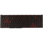 Teclado Acer Nitro 5 vermelho, AN515, AN515-51, AN515-52, AN515-53, AN515-54 PK1324(KB-AC515-54)