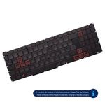 Teclado Acer Nitro vermelho AN515-56 AN515-515-57(LG05P-N10BR) Red Backlight S/Frame