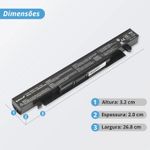 Bateria Asus 14.4v 32w 2200mAh A41-x550 A41-x550a X450l X550c BR161 (BB11-AS065)