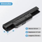 Bateria Asus 10.8v 48w 4400mAh X54c A43 A53 K43 K53 A32-K53, A41-K53 (BB11-AS055)