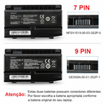 Bateria Avell 10.8v 47.52w 4400mAh 1513 NFSV151X-00-03-3S2P-0 GE5SN-03-12-3S2P-0 X7Ti-S X6Ti X6TI-S X6Ti-M2 X6Ti-H