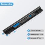 Bateria Dell 11.1v 49w 4400mAh 268X5 312-1257 312-1258 H2XW1 H7XW1 JD41Y N2DN5 0JD41Y 0N2DN5 (BB11-DE087)