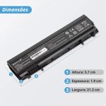 Bateria Dell 10.8v (11.1v) 49w 4400mAh 6 Cells  E5440 E5540 Ft6D9 3K7J7 970V9 (BB11-DE098)