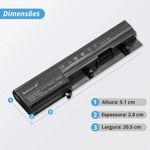 Bateria Dell 14.4v (14.8v) 30/33Wh 2200mAh 4 Cell 50TKN 07W5X0 NF52T P09S001 50TKN 050TKN 3350 3300 BR125 (BB11-DE065