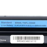 Bateria Dell 10.8v (11.1v) 46/48w 4000/4400mAh 6 Células T54FJ, E5420 E5520 8858X (BB11-DE085)