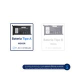 Bateria Dell 11.4v 39/42Wh 3400/3700mAh 3 cells WDX0R  3CRH3 T2JX4 7560 7460 7368 7472 p74g BC329 (BB11-DE125)