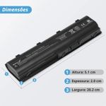 Bateria Hp 10.8/11.1v 46/48Wh 4400mAh 6 cella G42 G62 G72 Mu06 Mu09 G42 G62 G72 Mu06 Mu09 BC013 TPN Q109 (BB11-HP058)