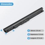 Bateria Hp 14.4v 32w 2200mAh 4 celulas OA04 Oa03 Hp 240 G2 255 G2 HSTNN-LB5Y (BB11-HP081)