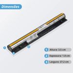 Bateria Lenovo 14.4v 32w 2.200mAh G400s, G405s, G400S, L12S4A02, G40-80, G40-30, L12M4E01, G40-70 (BB11-LE023)