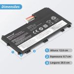 Bateria Lenovo 11.1v 43w 3.850mAh T430U-45N1089 45n1091 L11n3p51 45n1090