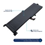 Bateria Lenovo 7.6v 30w 4100mAh Ideapad 320 2 celulas L16 B330-15ikbr l16l2pb2 S145-15API L16M2PB1 (BB11-LE043)