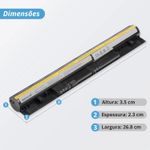 Bateria Lenovo 14.4v 32w 2200mAh 4 Cells S300 S400 S400u L12S4Z01 (BB11-LE024_61)