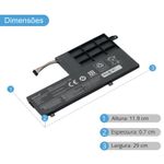 Bateria Lenovo 7.4/7.6v 26/34Whw 3500mAh (TIPO A) 2 celulas L14M2P21-2S1 500S-14ISK 500S-15ISK (BB11-LE057)