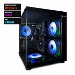 Kit Computador AM4 Ryzen 5 4650G, 16gb, SSD 240, Gabinete Gamer, ATX 250w