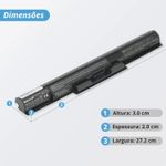 Bateria Sony Vaio 14.4/14.8v 33Wh 2000/2200mAh 4 celulas SVF152C29X VJF153F11X VGP-BPS35 (BB11-SO040)