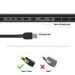 Fonte Carregador Lenovo 20v 90w 4.5A Plug 9mmx3mm Retangular (Pino no Meio) (BB20-LE20-A)